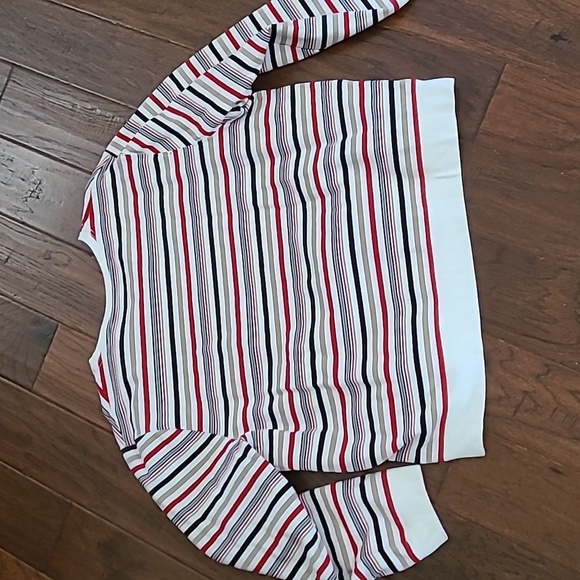 Kim Rogers Multicolor Striped Sweatshirt Top size 2X - Picture 2 of 6